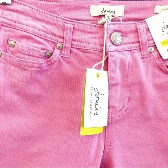JOULES NWT Super Skinny Denim Jeans Size 2 in Perfect Pink - Picture 10 of 13